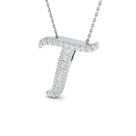Initials Diamond Ring 0.29ct – SP5504-T – 18k White Gold