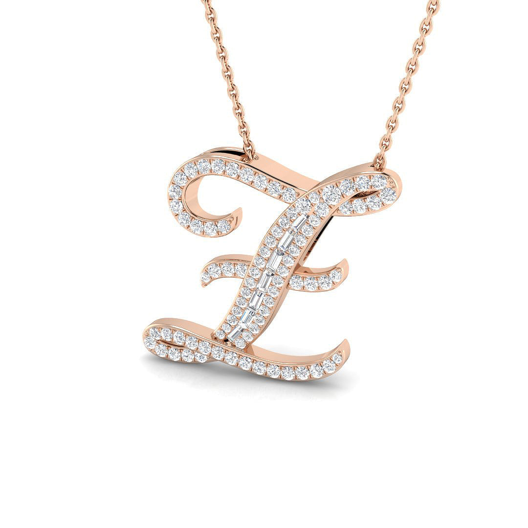 Initials Diamond Ring 0.4ct – SP5504-Z – 18k Rose Gold