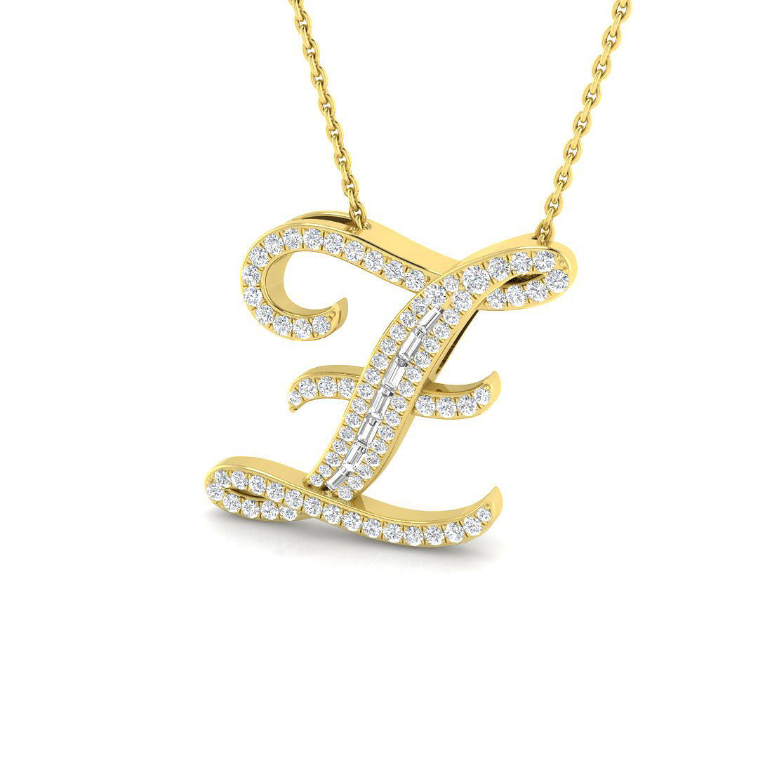 Initials Diamond Ring 0.4ct – SP5504-Z – 18k Yellow Gold