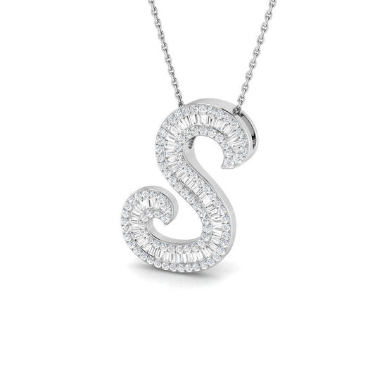 Initials Diamond Ring 0.64ct–1.13ct – SP5517-S – 18k White Gold