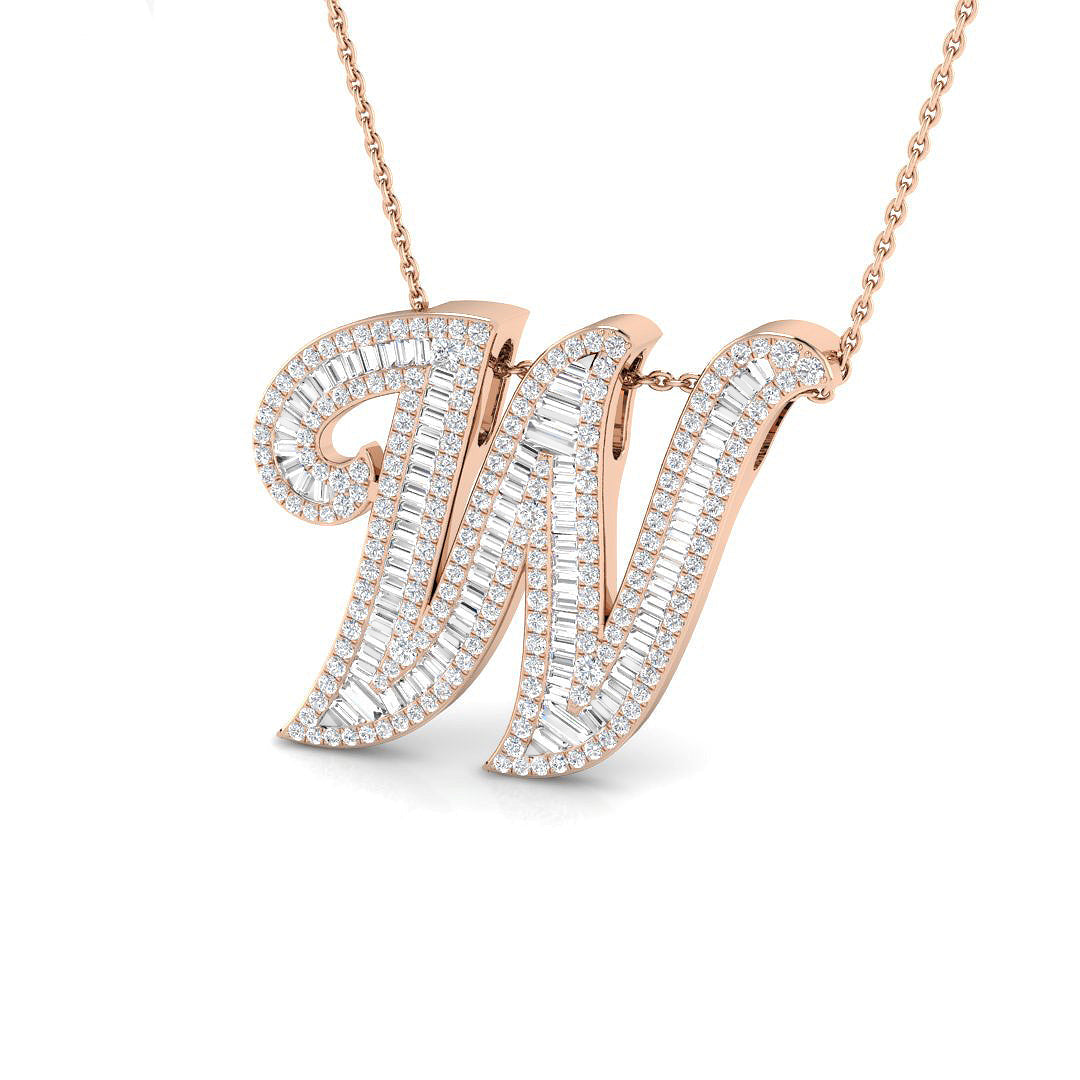 Initials Diamond Ring 1.39ct – SP5517-W – 18k Rose Gold