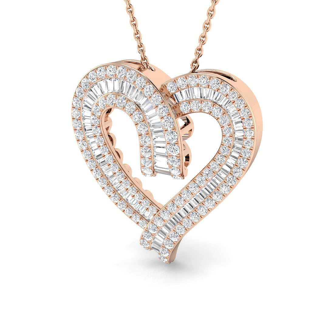 Heart Diamond Ring 1.12ct – SP5531 – 18k Rose Gold