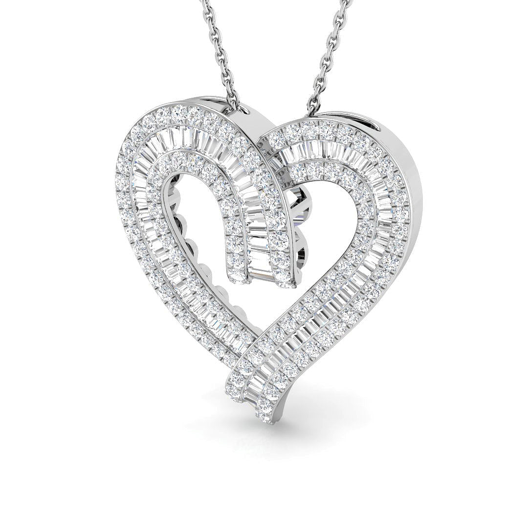Heart Diamond Ring 1.12ct – SP5531 – 18k White Gold