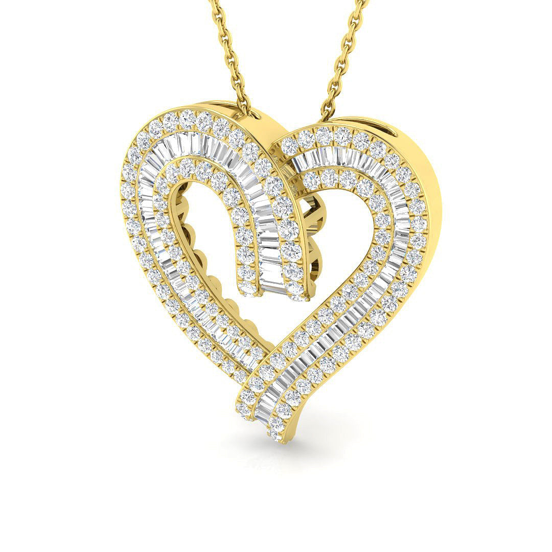 Heart Diamond Ring 1.12ct – SP5531 – 18k Yellow Gold