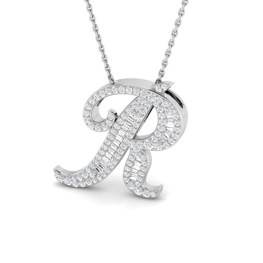 Initials Diamond Ring 0.49ct – SP5543-R – 18k White Gold