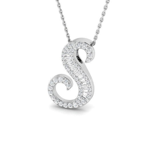 Initials Diamond Ring 0.33ct – SP5543-S – 18k White Gold