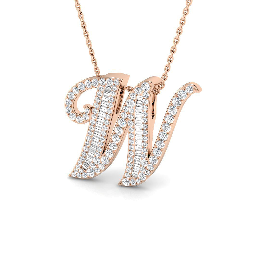 Initials Diamond Ring 0.75ct – SP5543-W – 18k Rose Gold