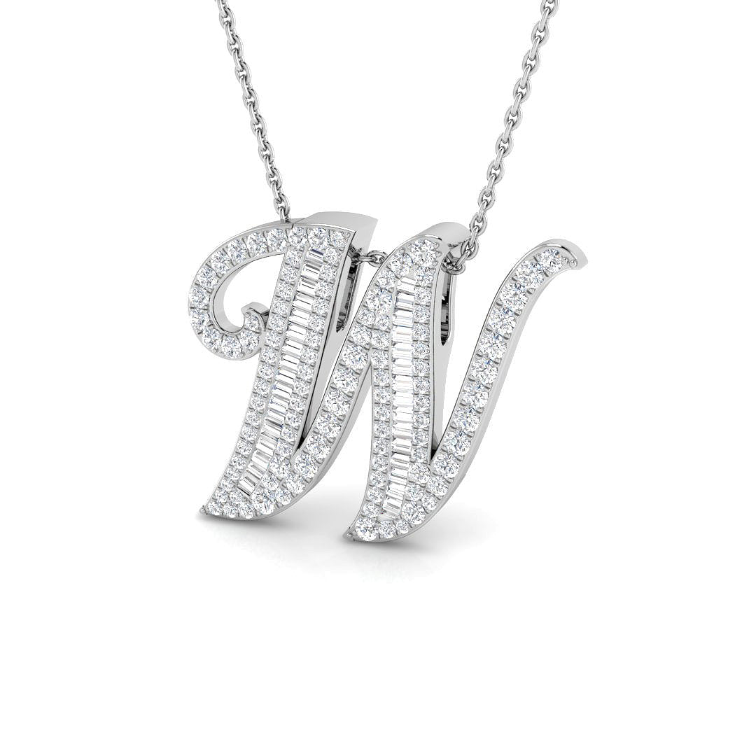 Initials Diamond Ring 0.75ct – SP5543-W – 18k White Gold