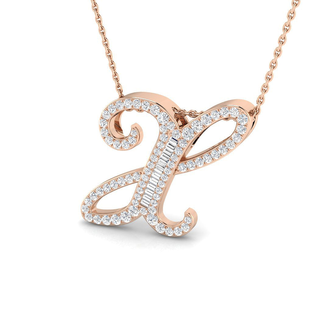 Initials Diamond Ring 0.55ct – SP5543-X – 18k Rose Gold