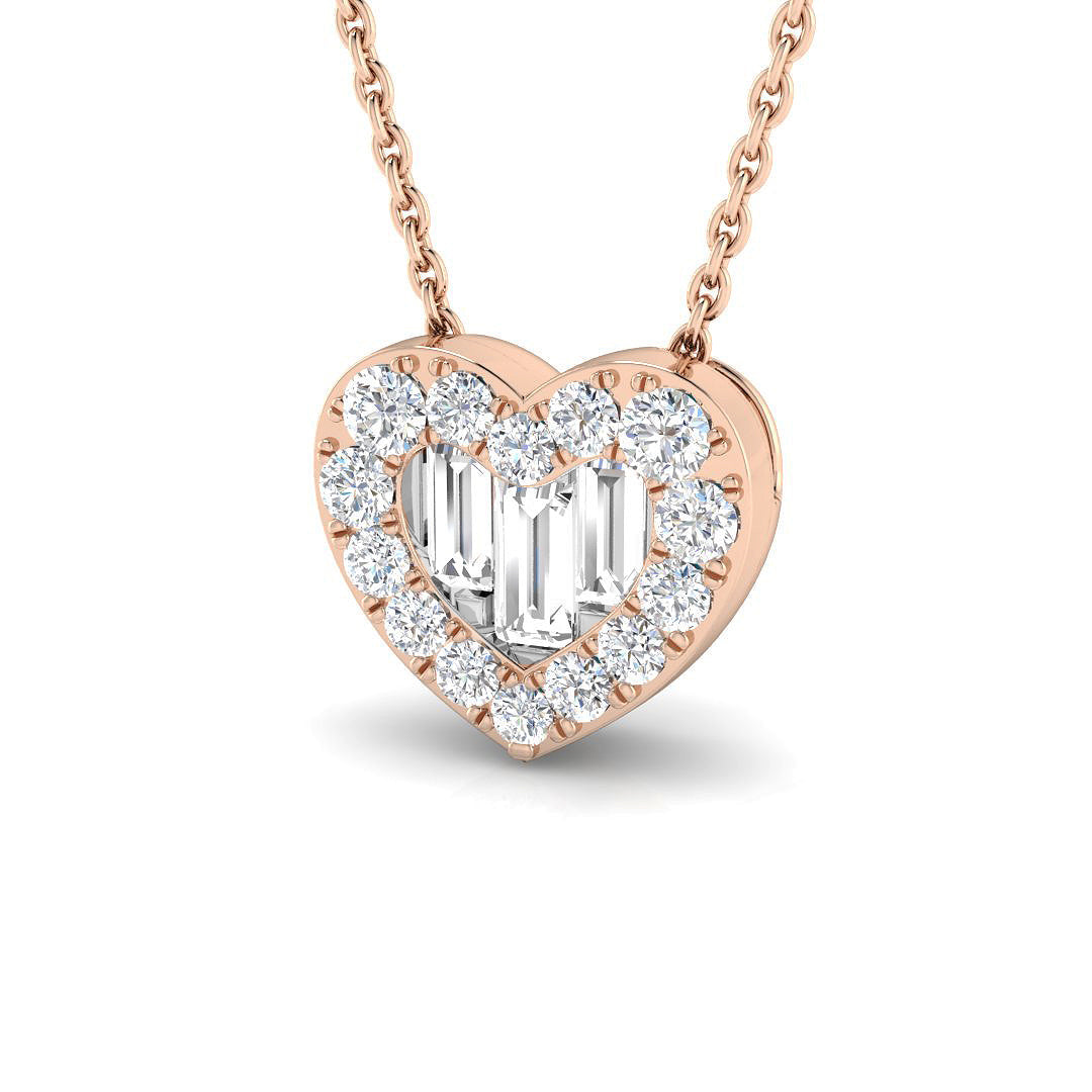 Heart Diamond Ring 0.48ct–0.67ct – SP4955 – 18k Rose Gold