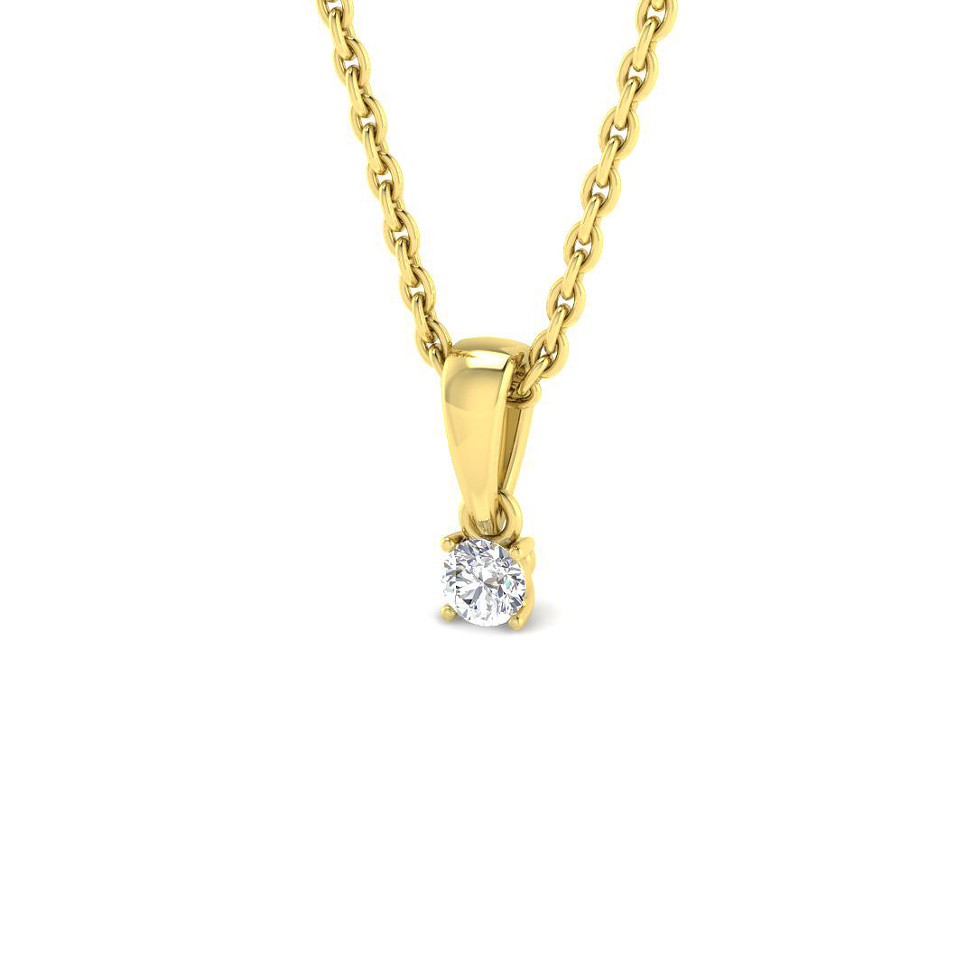Solitaire Diamond Ring 0.04ct – SP5565 – 18k Yellow Gold