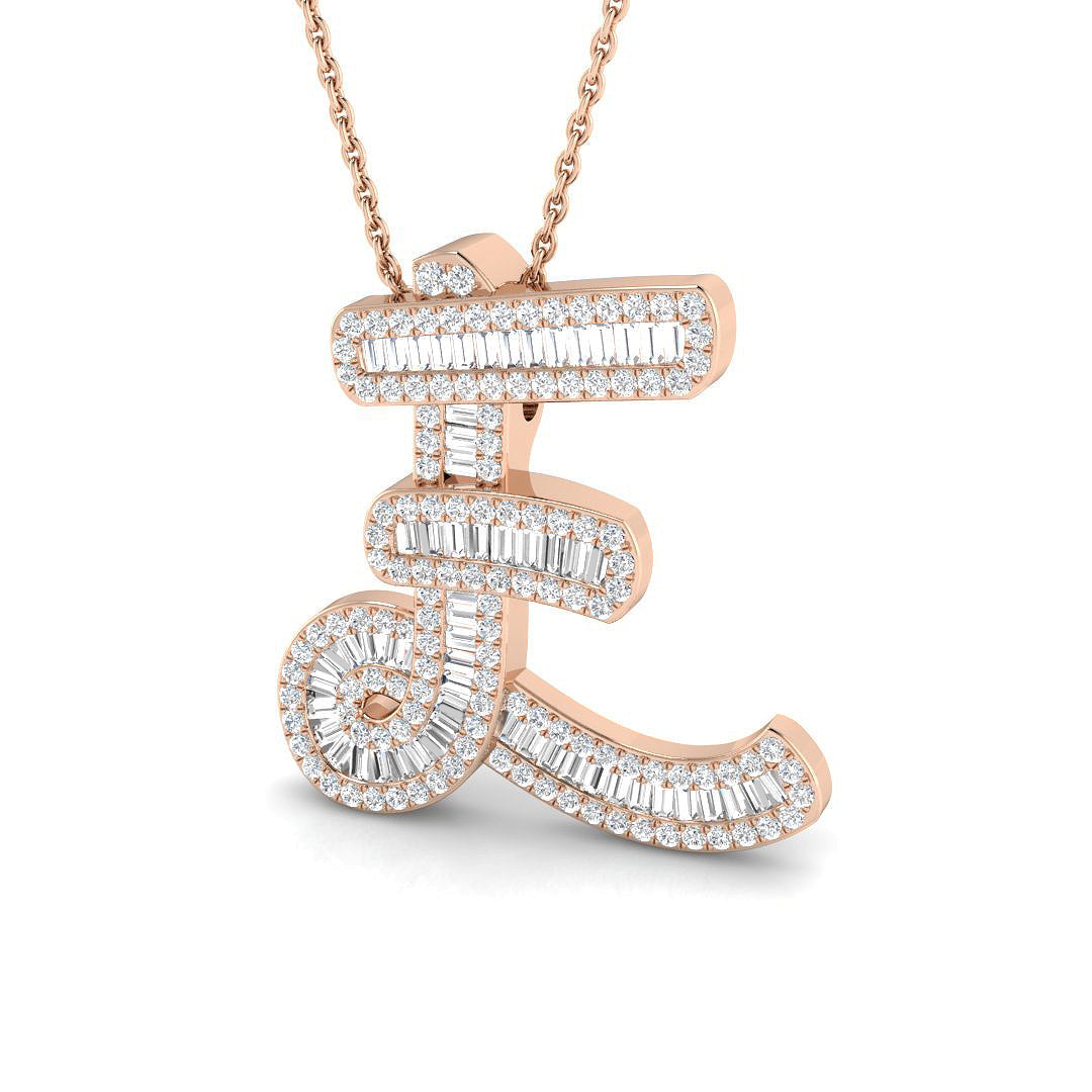 Initials Diamond Ring 0.82ct – SP5666 – 18k Rose Gold