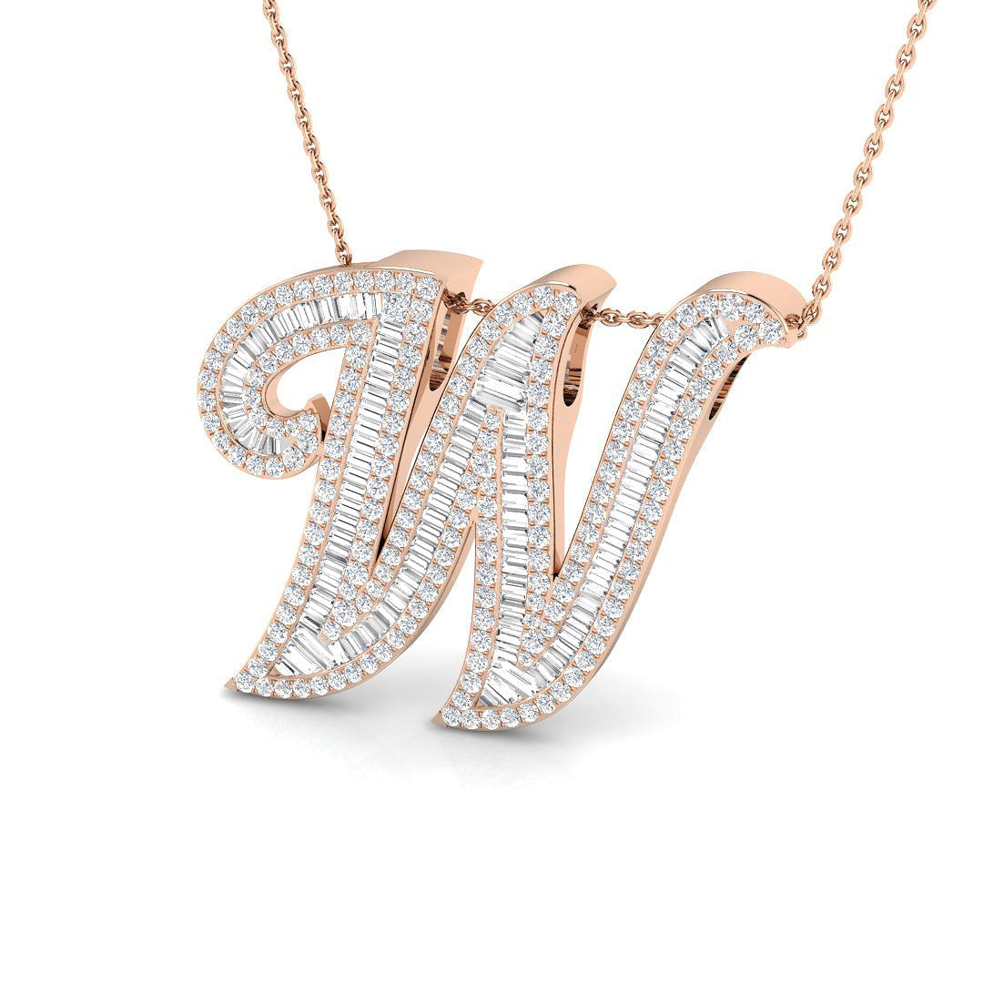 Initials Diamond Ring 2.43ct – SP5697-W – 18k Rose Gold