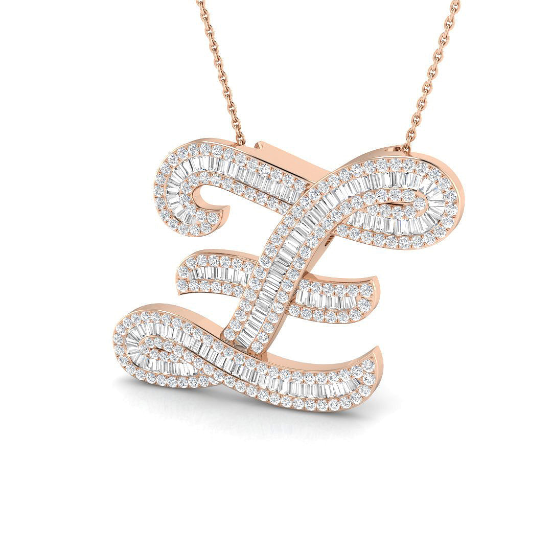 Initials Diamond Ring 1.21ct–2.18ct – SP5517-Z – 18k Rose Gold
