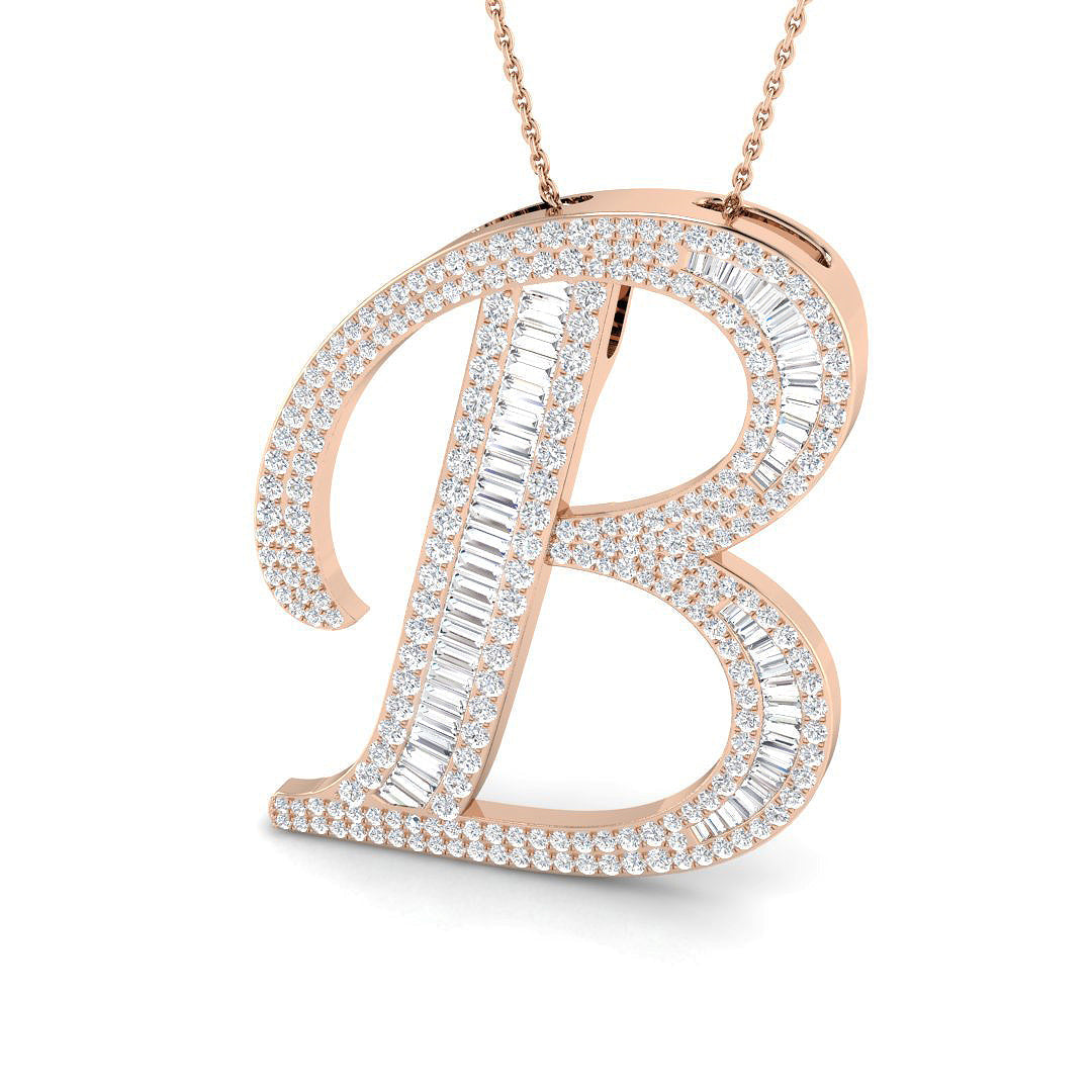 Initials Diamond Ring 2.44ct – SP5867-B – 18k Rose Gold