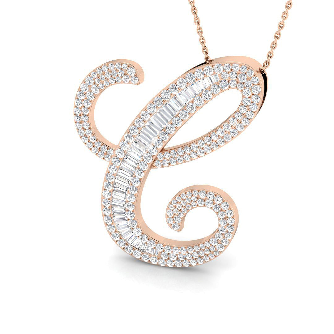 Initials Diamond Ring 2.3ct – SP5867-C – 18k Rose Gold