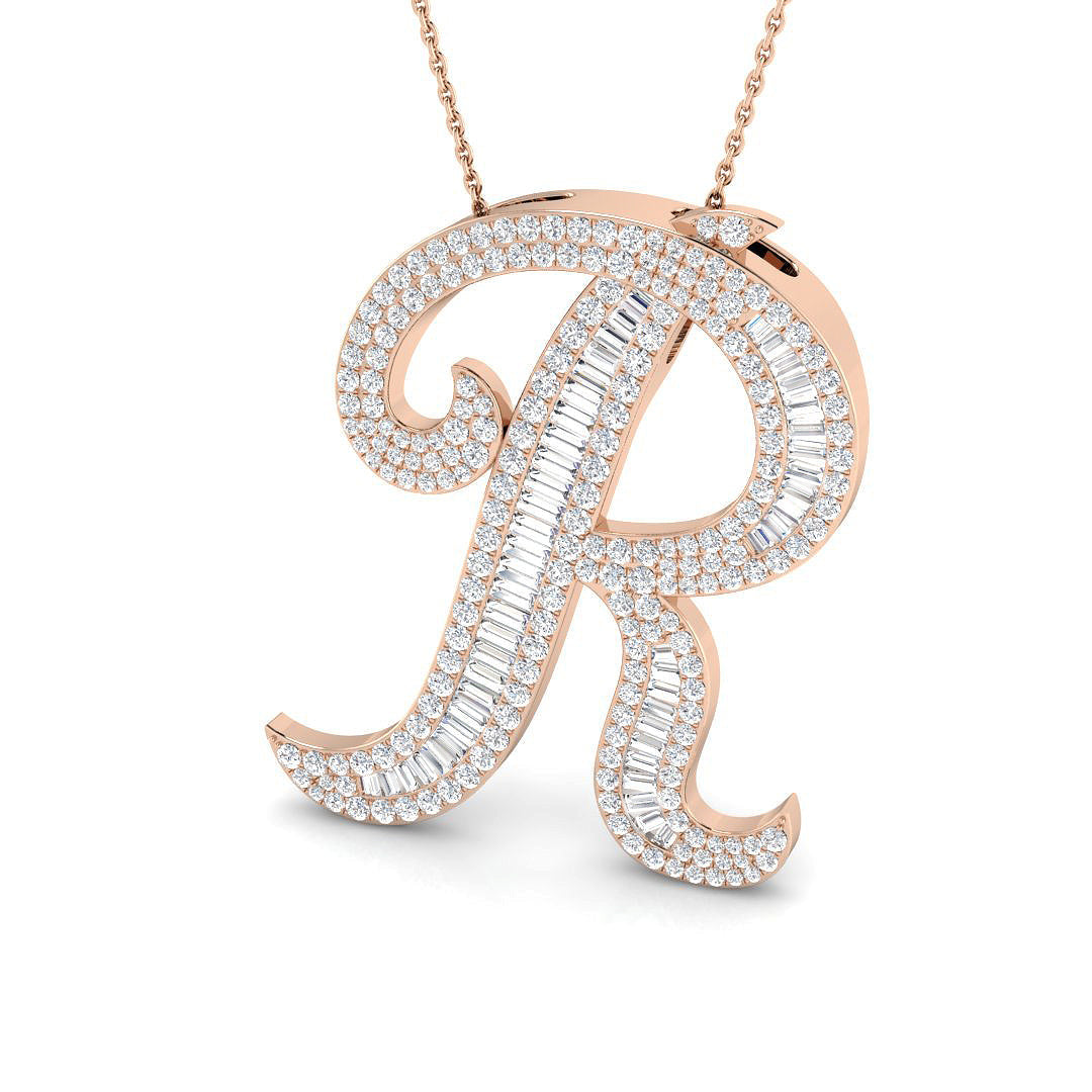 Initials Diamond Ring 2.3ct – SP5867-R – 18k Rose Gold