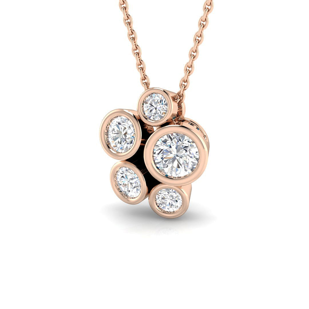 Spectacle Diamond Ring 0.47ct–0.85ct – SP5868 – 18k Rose Gold