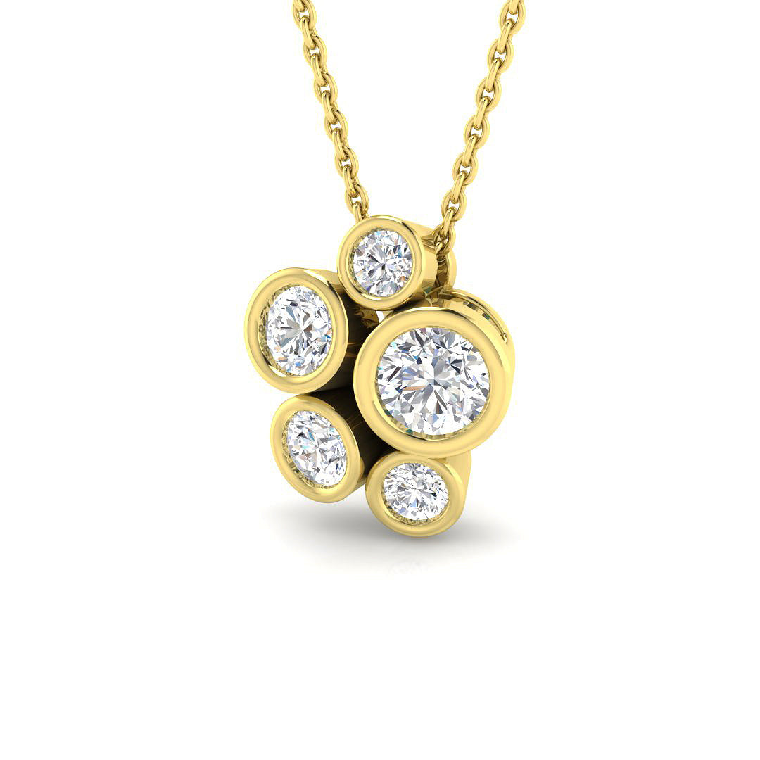 Spectacle Diamond Ring 0.47ct–0.85ct – SP5868 – 18k Yellow Gold