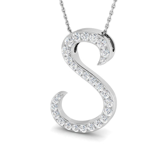 Initials Diamond Ring 0.7ct – SP5889 – 18k White Gold