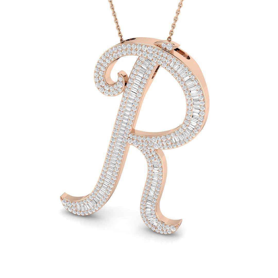 Initials Diamond Ring 1.73ct–2.45ct – SP5948-R – 18k Rose Gold