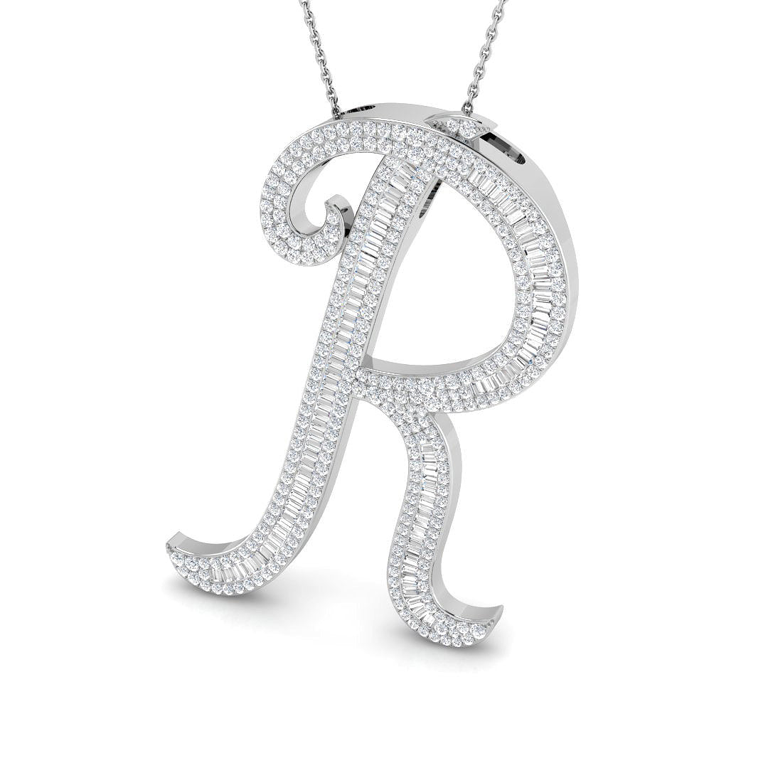 Initials Diamond Ring 1.73ct–2.45ct – SP5948-R – 18k White Gold