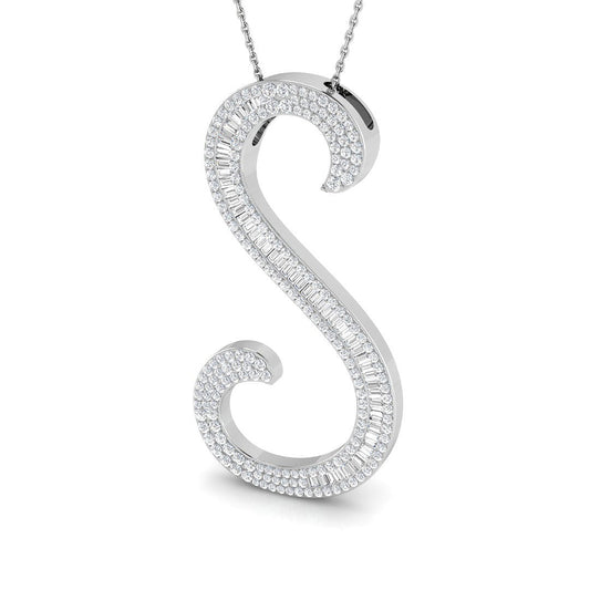 Initials Diamond Ring 1.35ct–1.87ct – SP5948-S – 18k White Gold