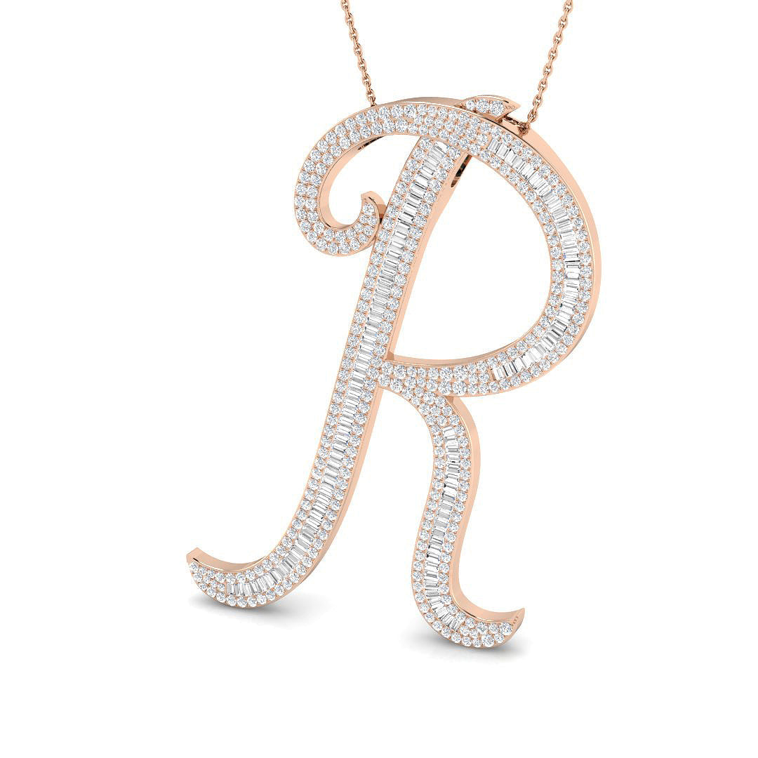 Initials Diamond Ring 1.73ct–2.45ct – SP5948-R – 18k Rose Gold