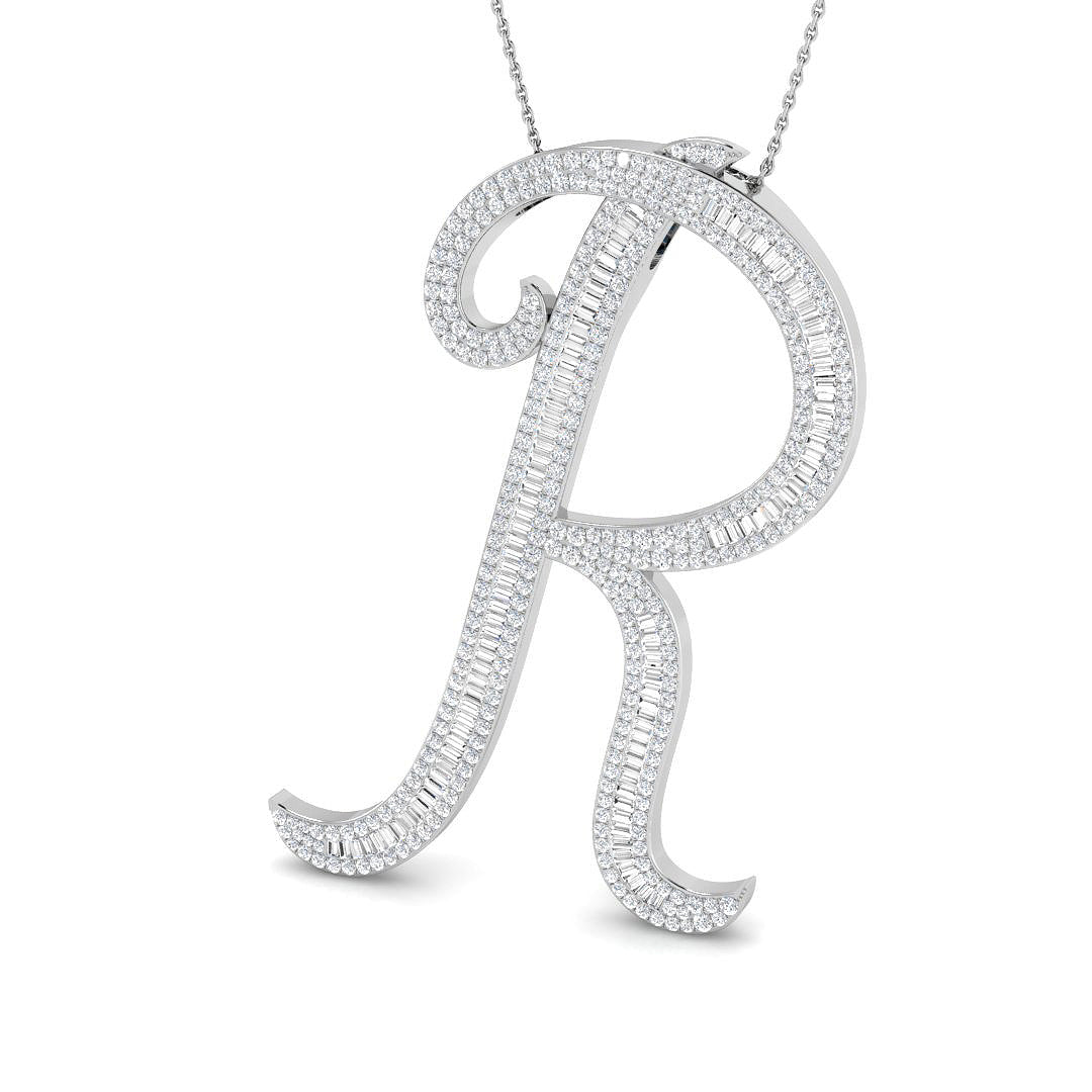 Initials Diamond Ring 1.73ct–2.45ct – SP5948-R – 18k White Gold