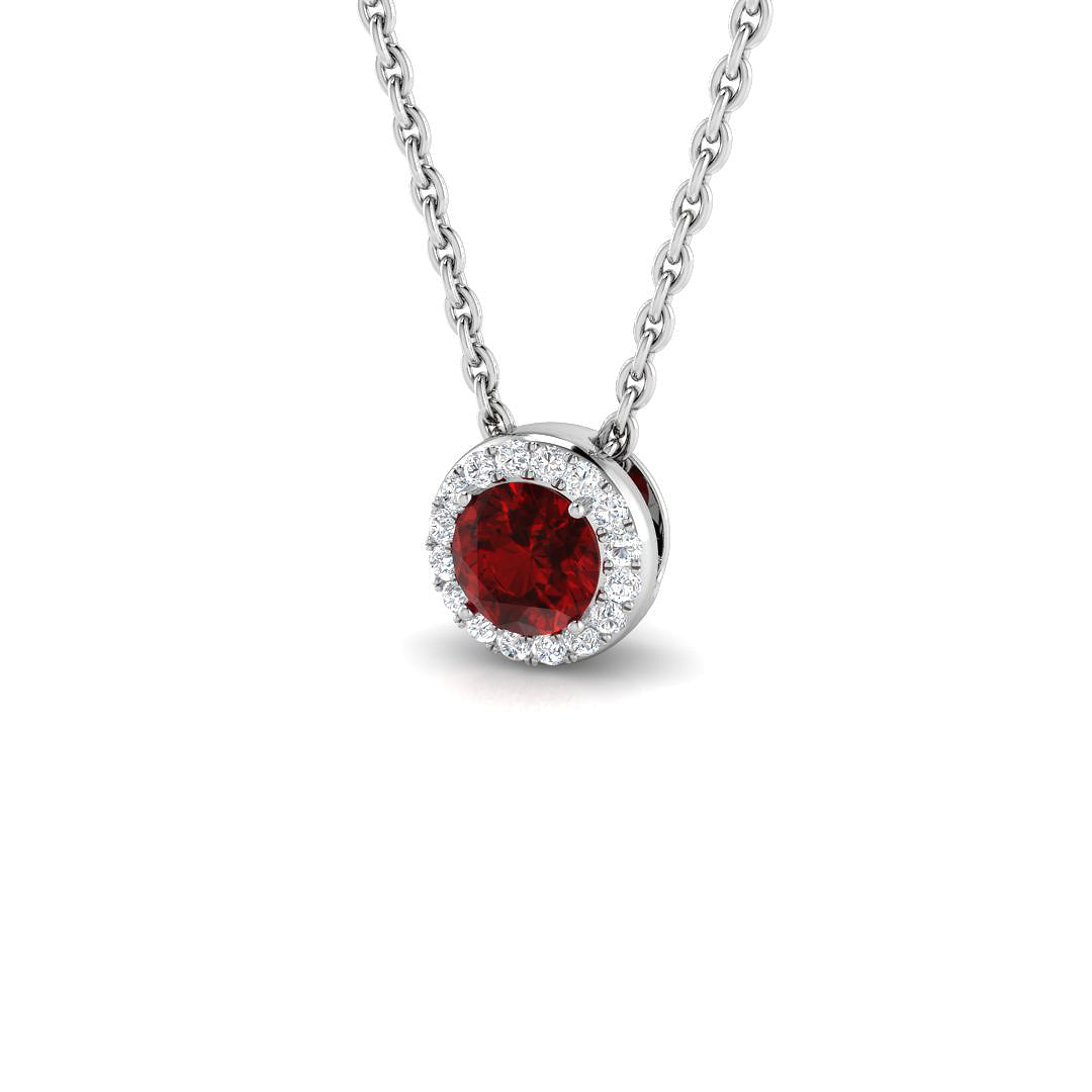 Ruby Diamond Ring 0.27ct – SP5988-3.50~RY – 18k White Gold