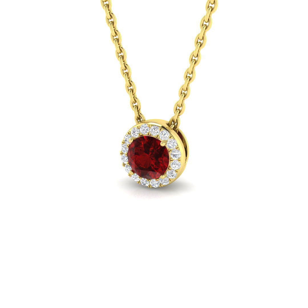 Ruby Diamond Ring 0.27ct – SP5988-3.50~RY – 18k Yellow Gold