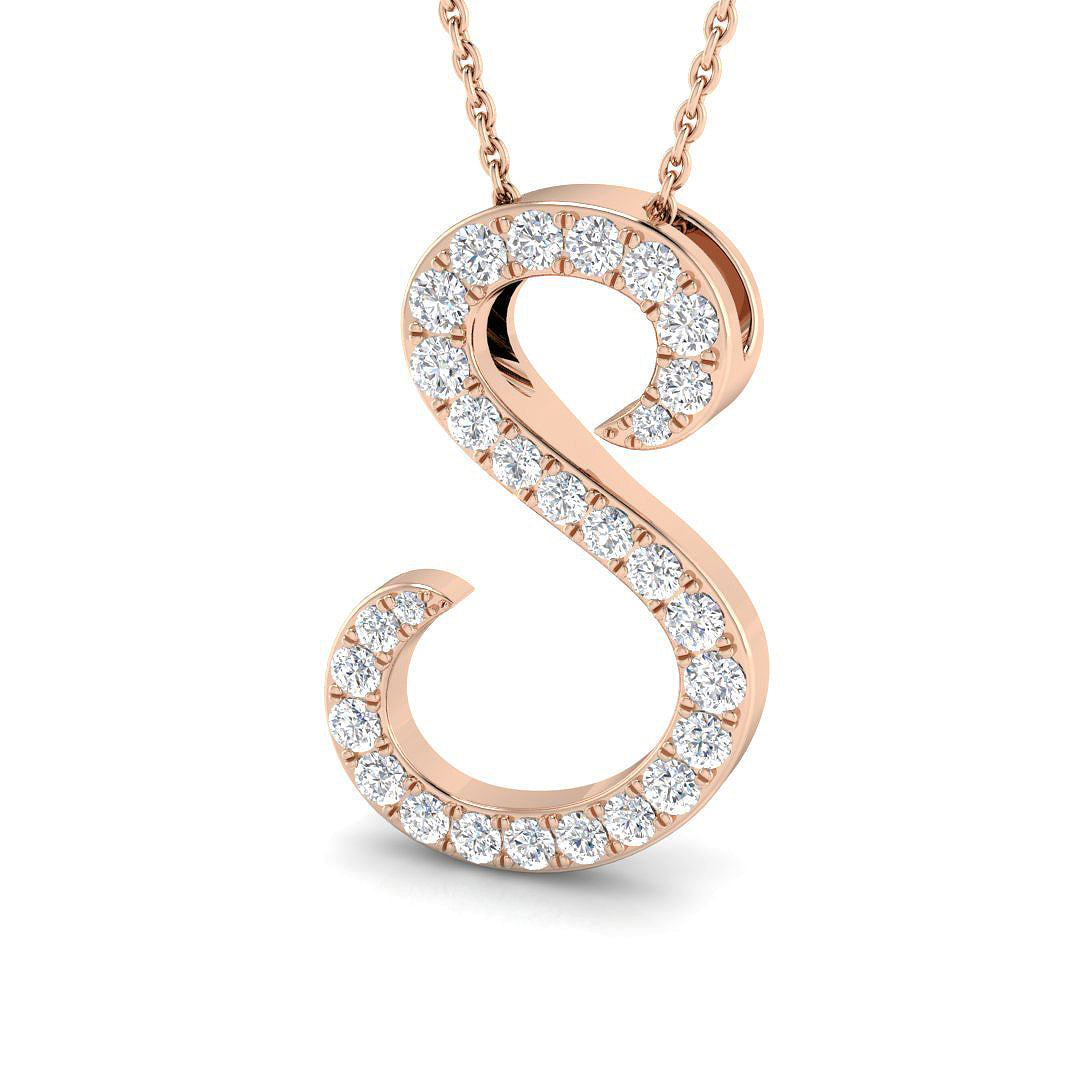 Initials Diamond Ring 0.63ct – SP6014-S – 18k Rose Gold