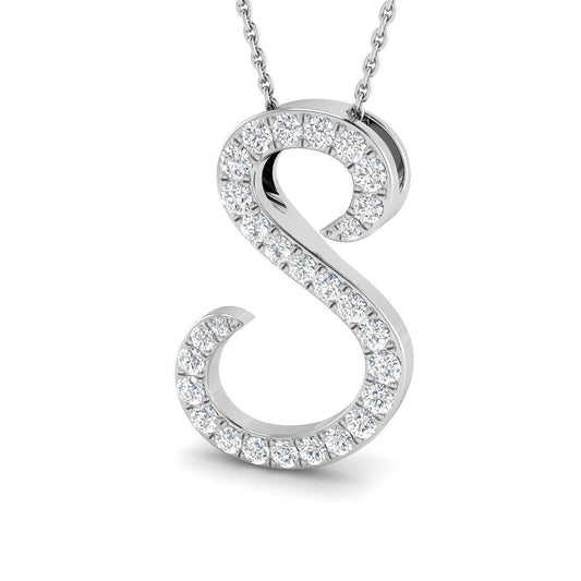 Initials Diamond Ring 0.63ct – SP6014-S – 18k White Gold