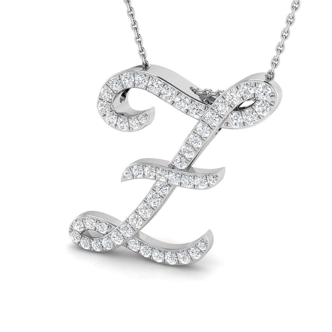 Initials Diamond Ring 0.43ct–1.25ct – SP4909-Z – 18k White Gold