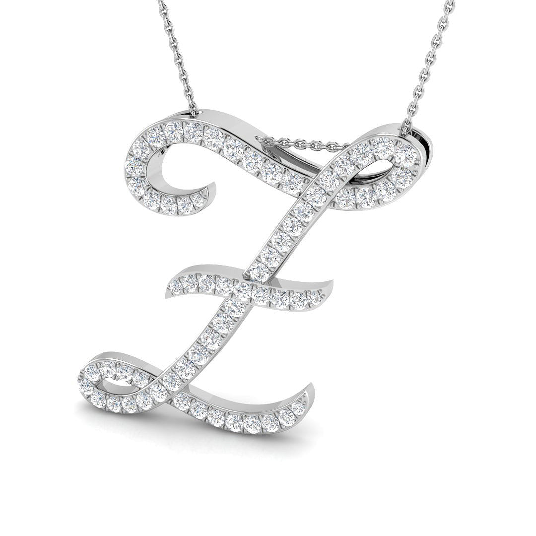Initials Diamond Ring 0.43ct–1.25ct – SP4909-Z – 18k White Gold