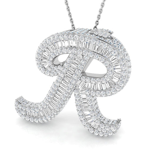 Initials Diamond Ring 3.7ct – SP6069-R – 18k White Gold