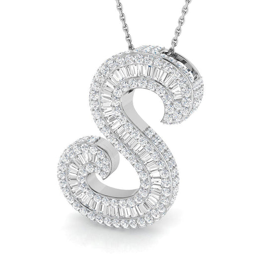 Initials Diamond Ring 2.5ct – SP6069-S – 18k White Gold