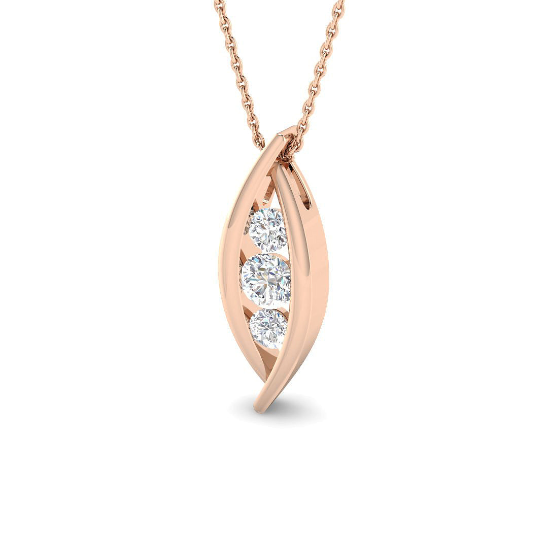 Fancy Diamond Ring 0.64ct – SP6526 – 18k Rose Gold