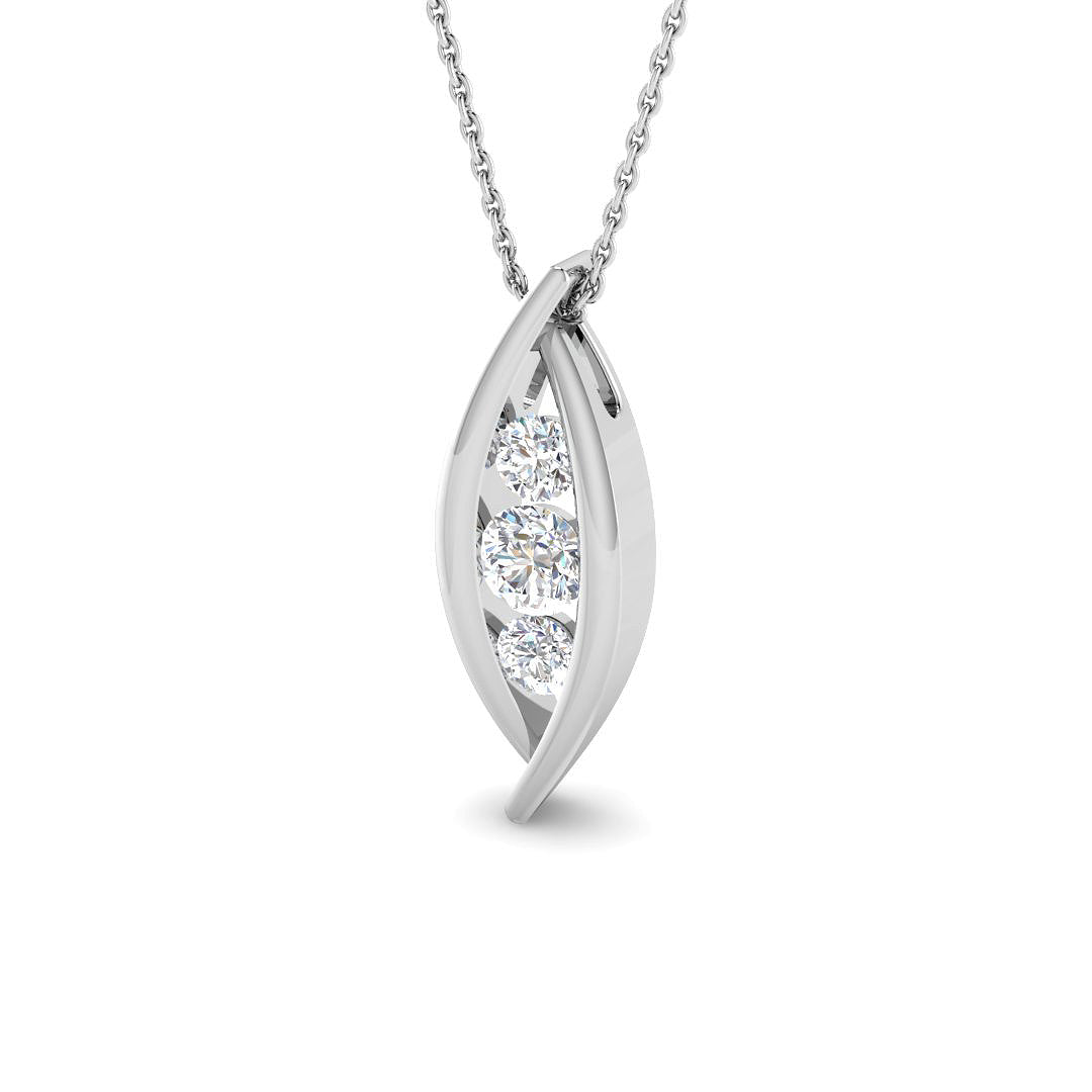 Fancy Diamond Ring 0.64ct – SP6526 – 18k White Gold