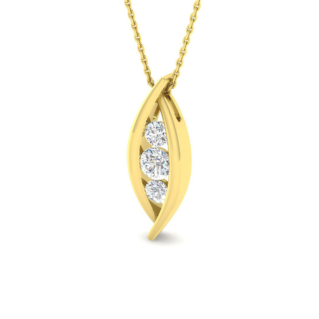 Fancy Diamond Ring 0.64ct – SP6526 – 18k Yellow Gold