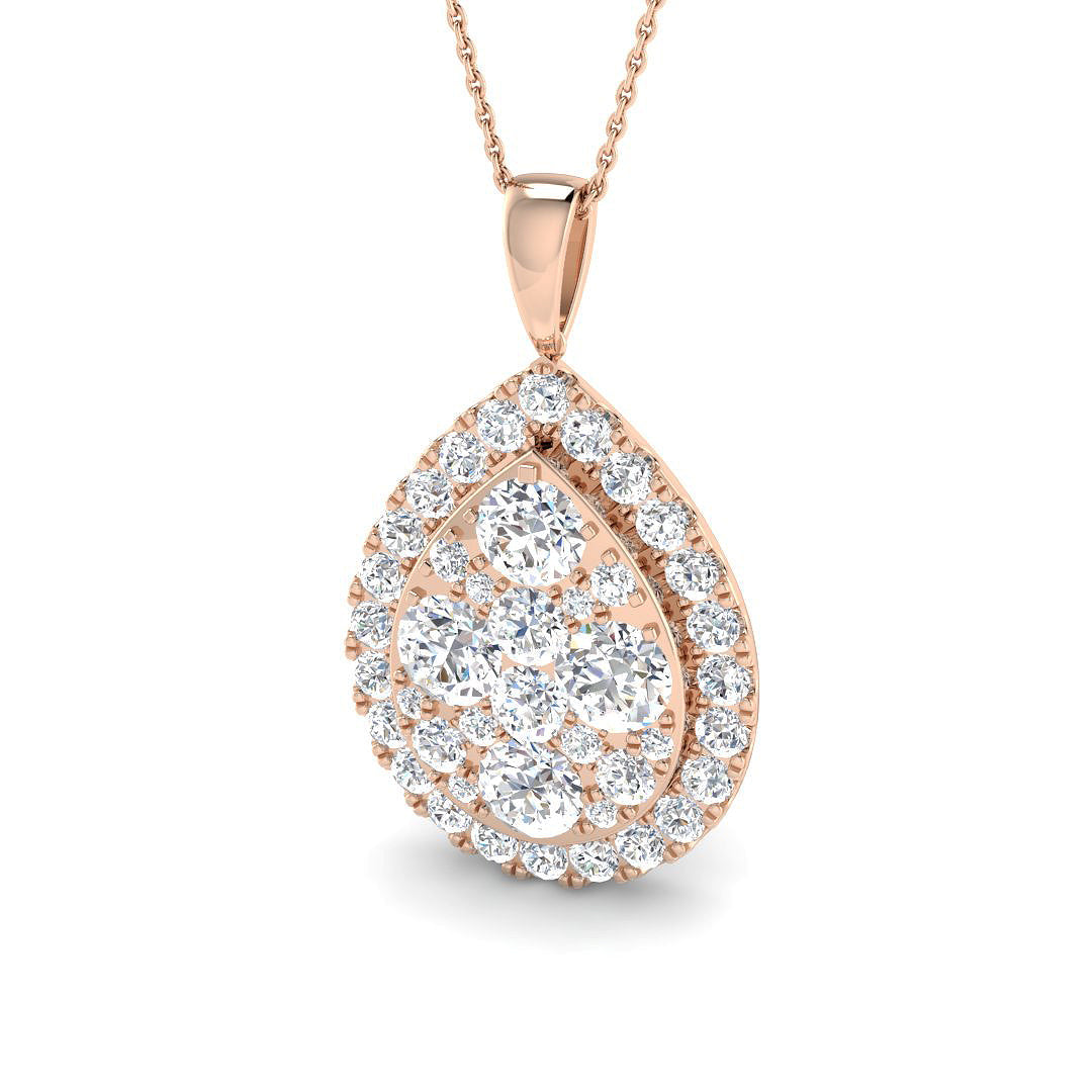Cluster Diamond Ring 5.4ct – SP6529 – 18k Rose Gold