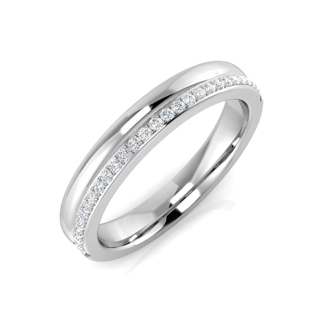Half Eternity Diamond Ring 0.1ct–0.41ct – SR1079 – 18k White Gold