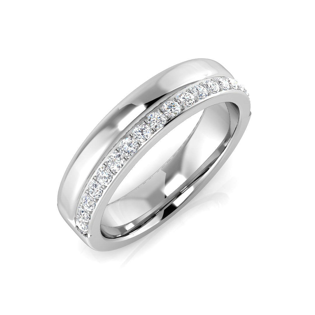 Half Eternity Diamond Ring 0.1ct–0.41ct – SR1079 – 18k White Gold