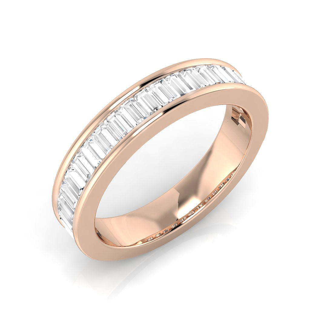 Half Eternity Diamond Ring 0.44ct–1.34ct – SR682 – 18k Rose Gold