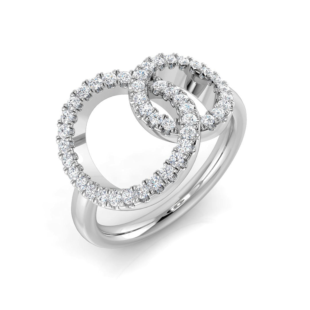 Circle of Life Diamond Ring 0.37ct – SR1237 – 18k White Gold