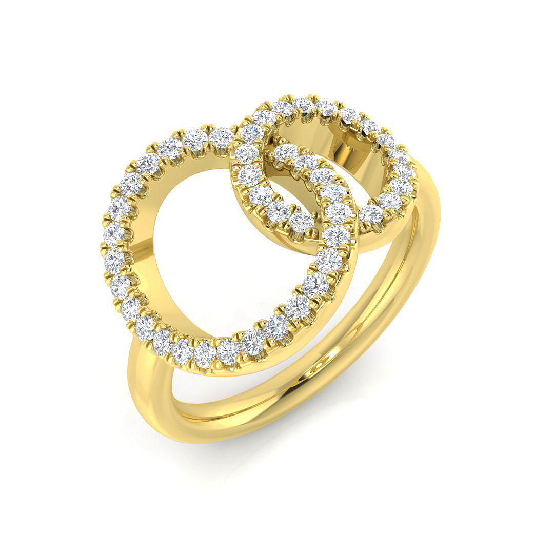 Circle of Life Diamond Ring 0.37ct – SR1237 – 18k Yellow Gold