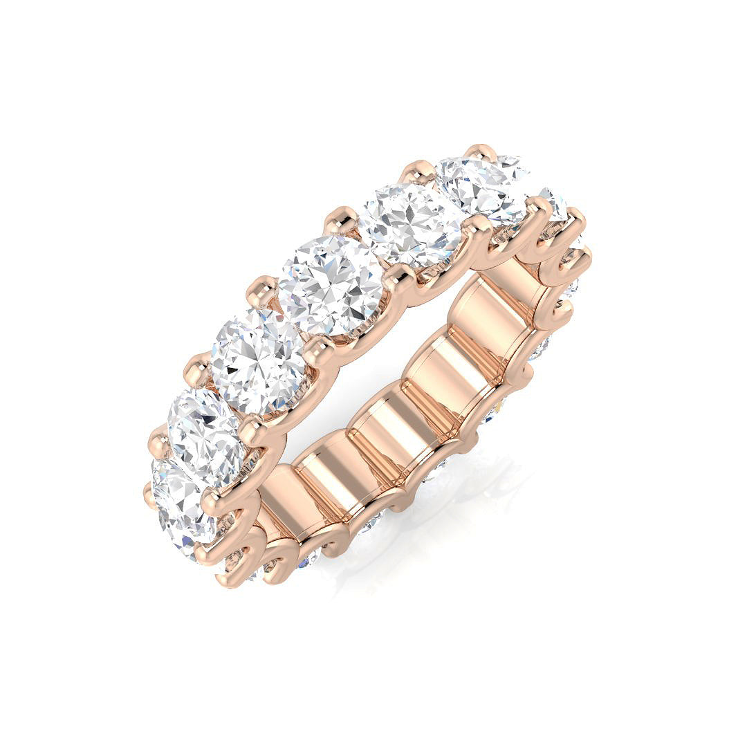 Full Eternity Diamond Ring 1.0ct–4.12ct – SR1258 – 18k Rose Gold