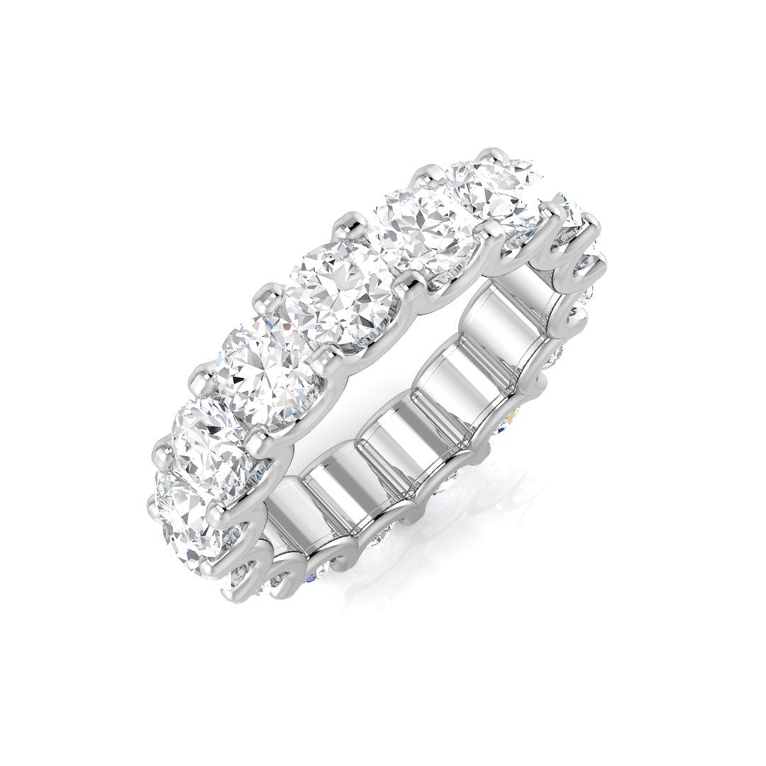 Full Eternity Diamond Ring 1.0ct–4.12ct – SR1258 – 18k White Gold