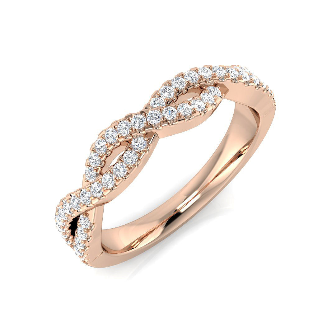 Fancy Diamond Ring 0.24ct – SR1340 – 18k Rose Gold