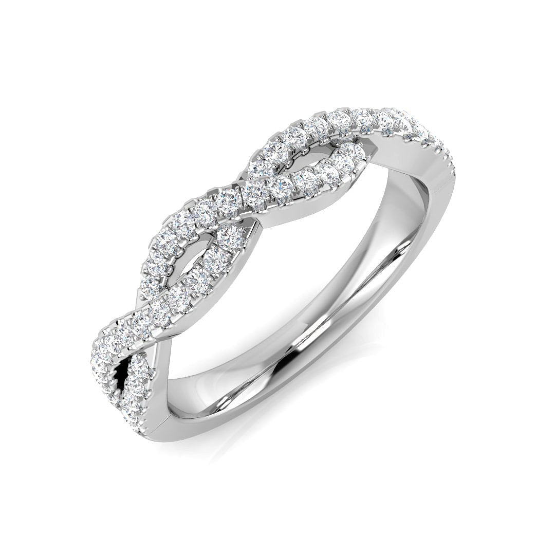 Fancy Diamond Ring 0.24ct – SR1340 – 18k White Gold